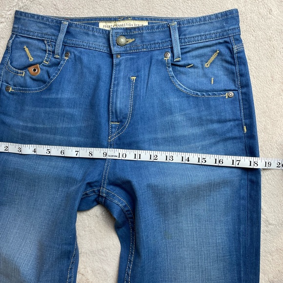 French Connection Denim Womens High Waist Boot Fla - Picture 15 of 16